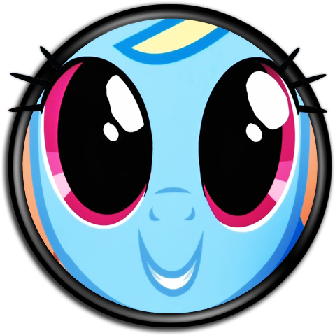 My Little Pony - My Little Pony Rainbow Dash Funny Face (512x512)