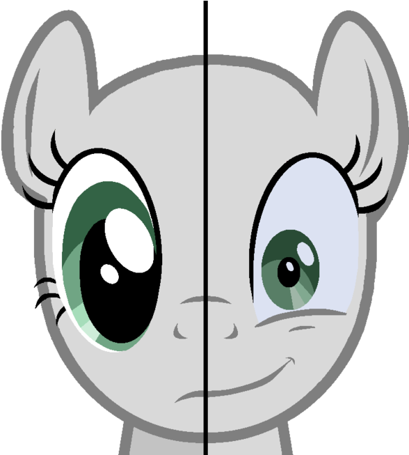 Drawn My Little Pony Snooty - My Little Pony Base Face (600x652)