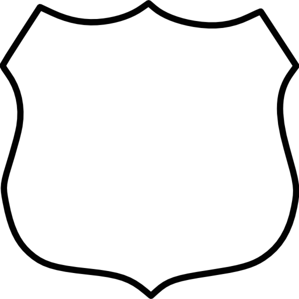 Police Badge Clipart Police Shield Clip Art At Clker - Police Badge Outline (1024x1024)