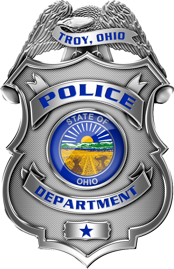 Shield Clipart Blank - Troy Ohio Police Department (561x864)