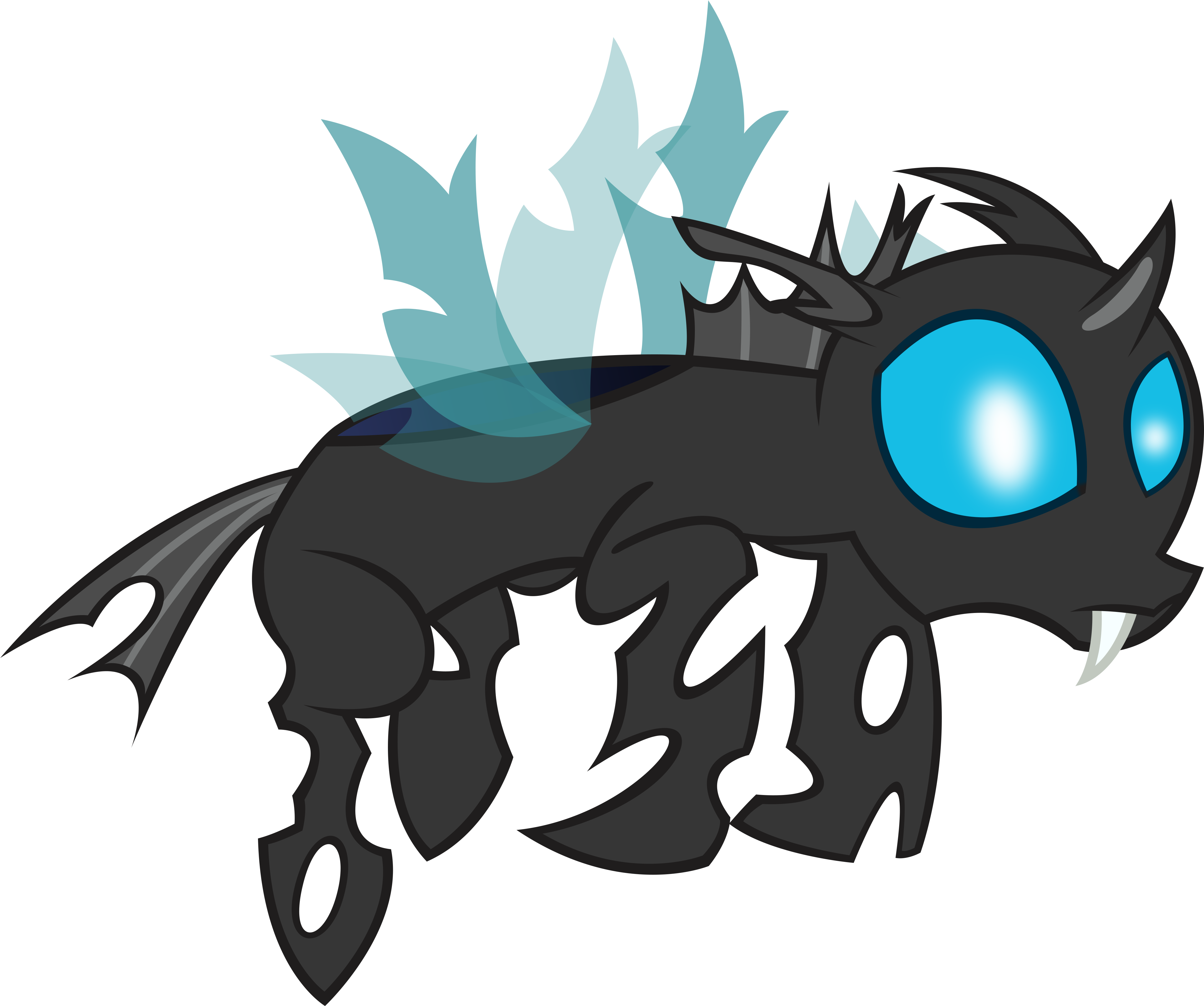 2 By Ackdari Changeling Vectore No - Mlp Changeling Eyes (5000x4000)