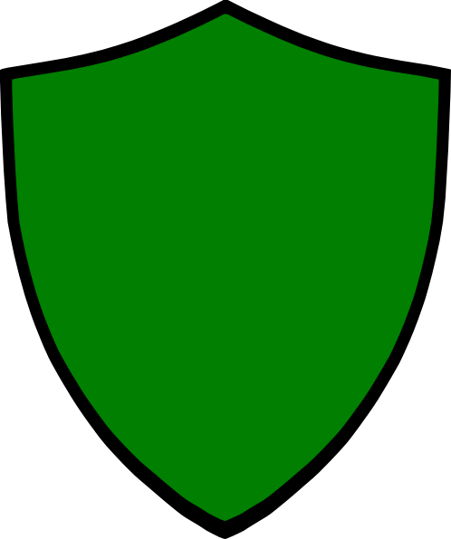 Green Shield Clipart (498x595)
