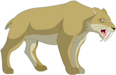 How Much Do You Know About The Saber Tooth Tiger Facts - Cartoon Saber Tooth Tiger (420x288)