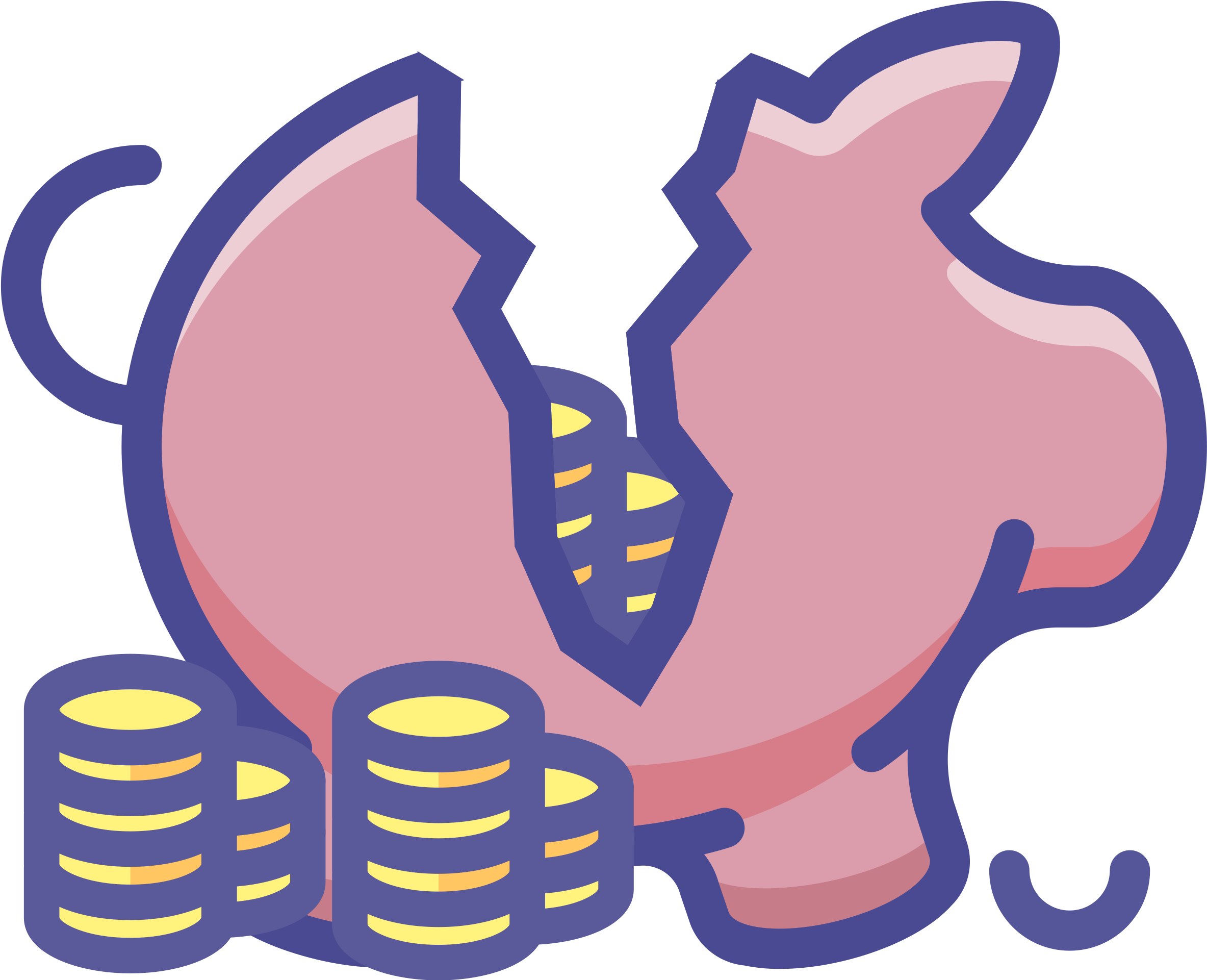 Piggy Bank Money Bank Officer Clip Art - Piggy Bank Money Bank Officer Clip Art (2400x2216)