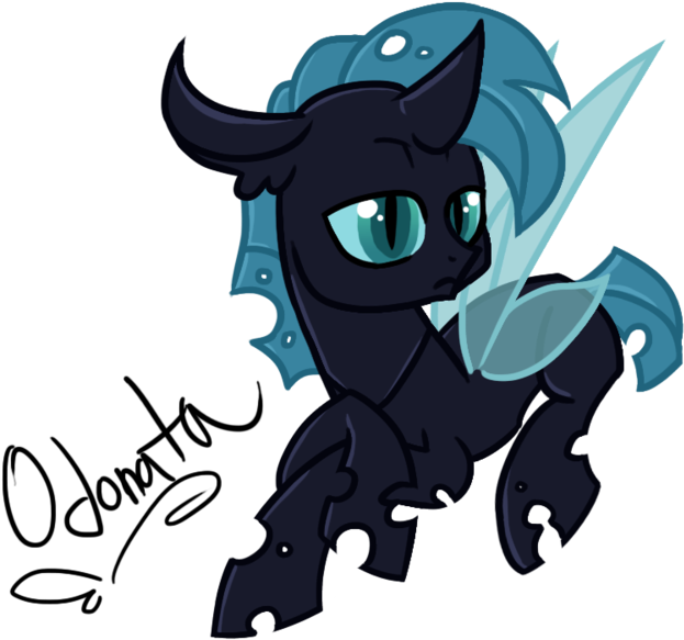 Changeling Oc By Zoidledoidle - Mlp Half Changeling Oc (900x780)