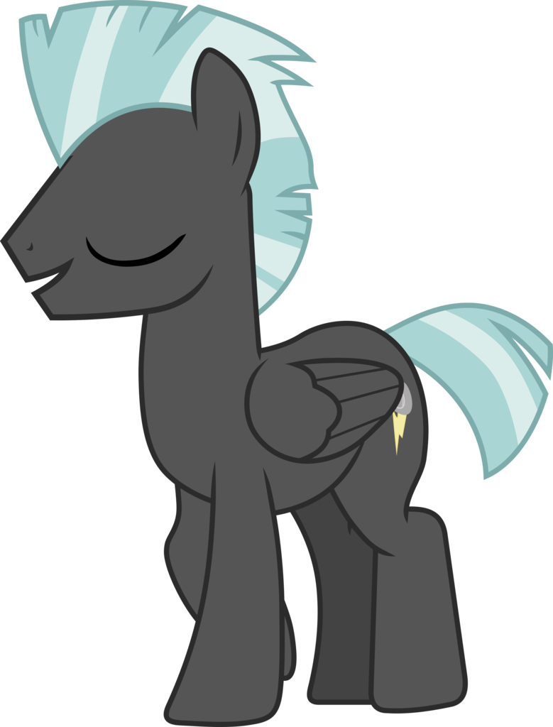 You Can Click Above To Reveal The Image Just This Once, - My Little Pony Thunderlane (779x1024)