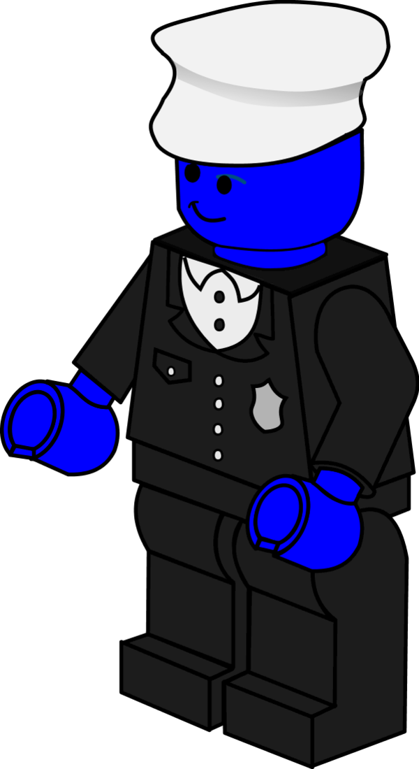 Lego Town Policeman - Lego Police Man (600x1100)