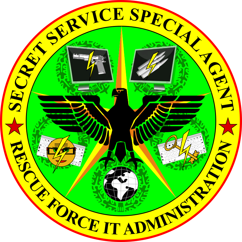 Secret Service Special Agent Rescue Force It Administration - Disco Stroboscopico (800x800)