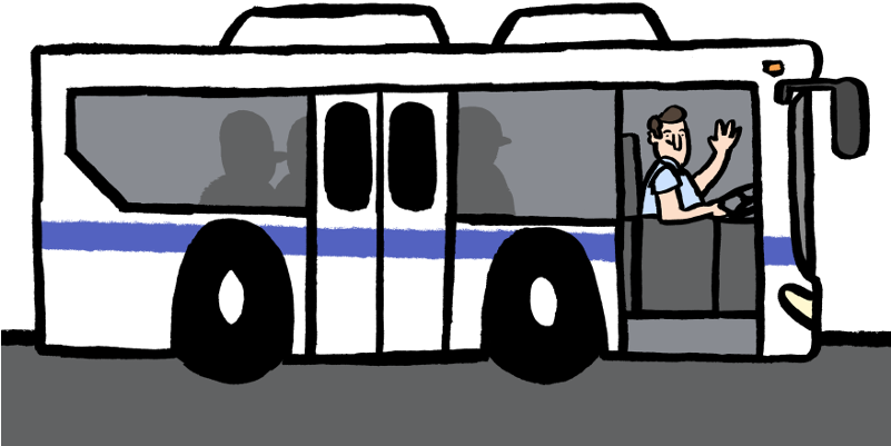 Mta Clipart Clipground Rh Clipground Com Police Motorcycle - Nyc Bus Cartoon (800x456)