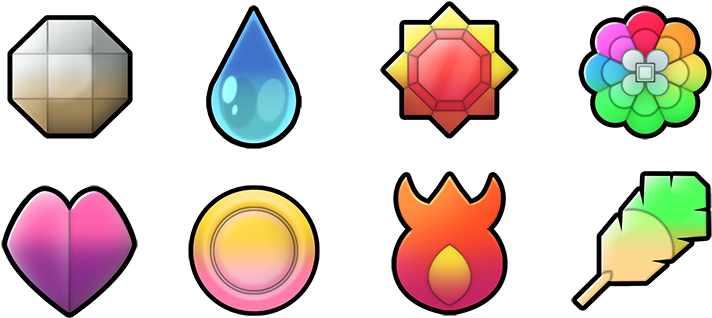 Kanto 6 Generation Badges By Mucrush - Kanto (798x378)