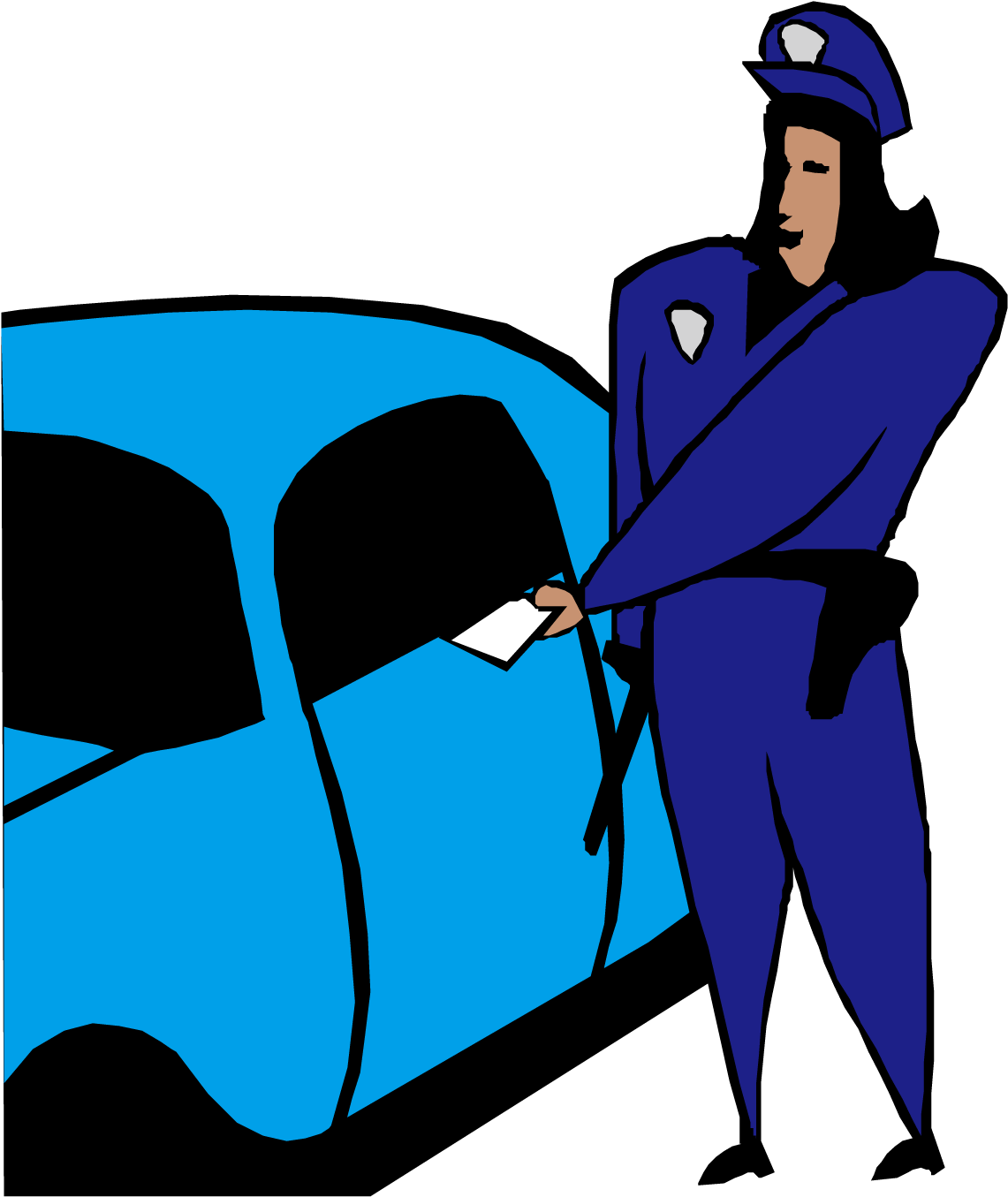 Police Officer Traffic Fine - Police Officer Traffic Fine (1500x1501)