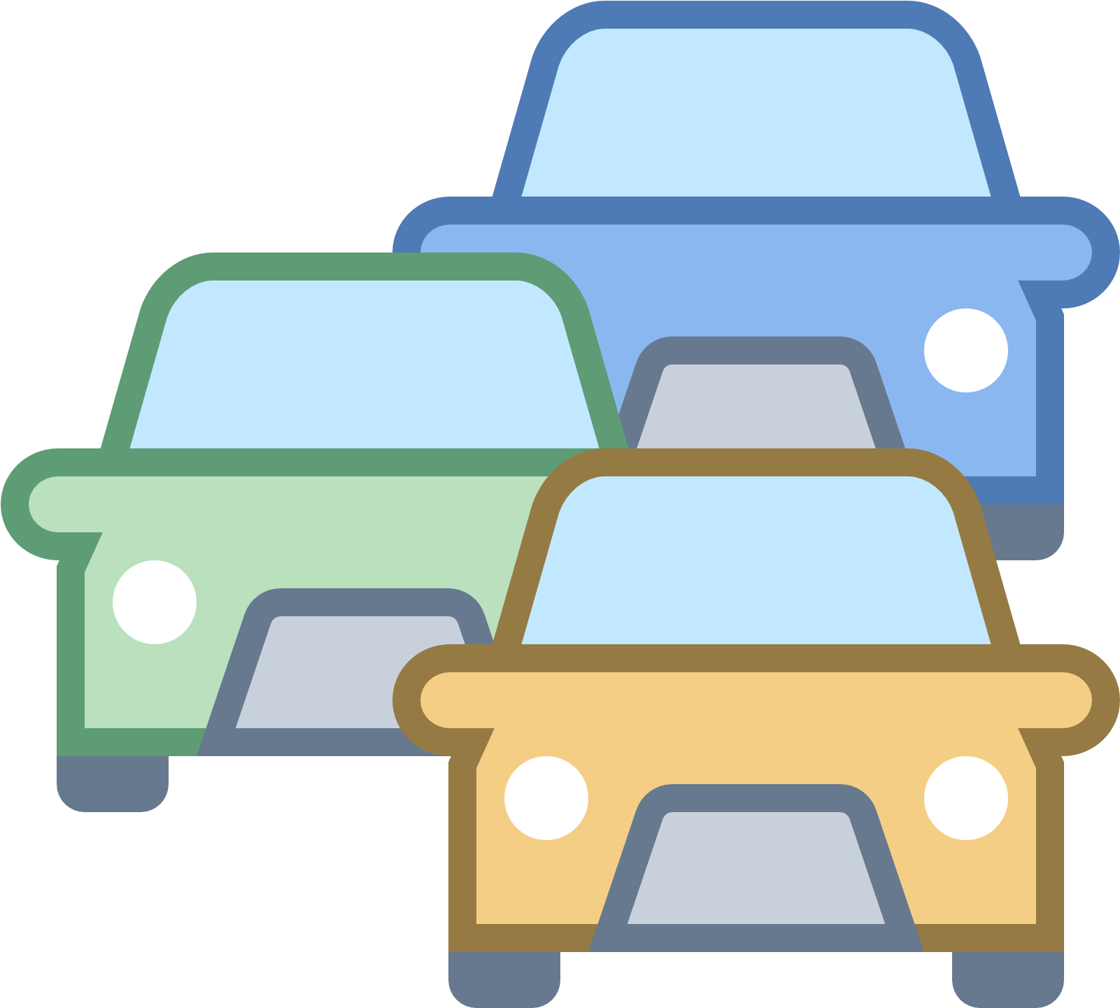 Traffic Clipart Png - Traffic Jam Vector Png (1600x1600)