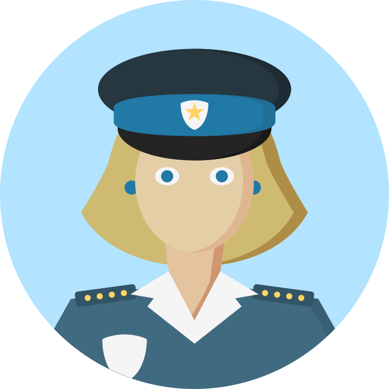 Creative Tail People Police Women Skintone3 - Creative Tail People (768x768)