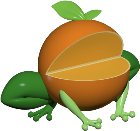 Orange Frog 3d Model By Clawed-nyasu - Illustration (640x480)