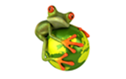 Free Frog 3d Wallpaper For Desktop - Hugging Earth Frog Car Sticker For Male Green (420x420)
