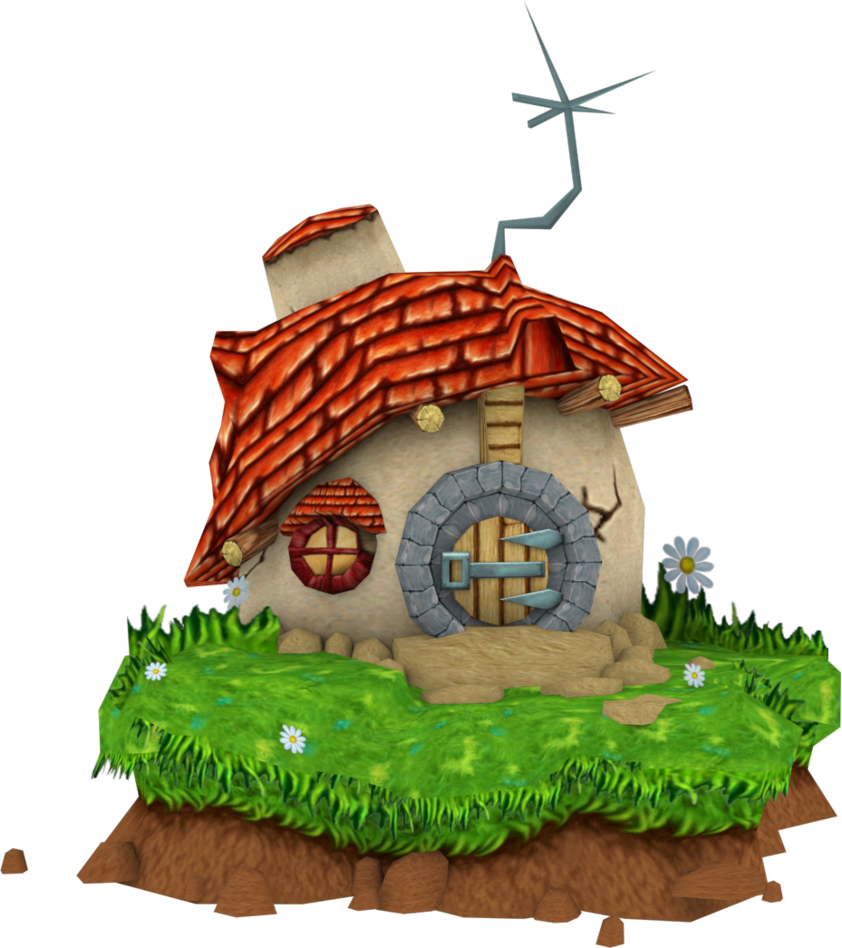 Bandicoot House Model By Crasharki - Crash Nitro Kart Model (842x948)