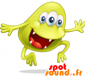 New Big Yellow Monster, Fun And Original Mascot - Mascot (300x400)