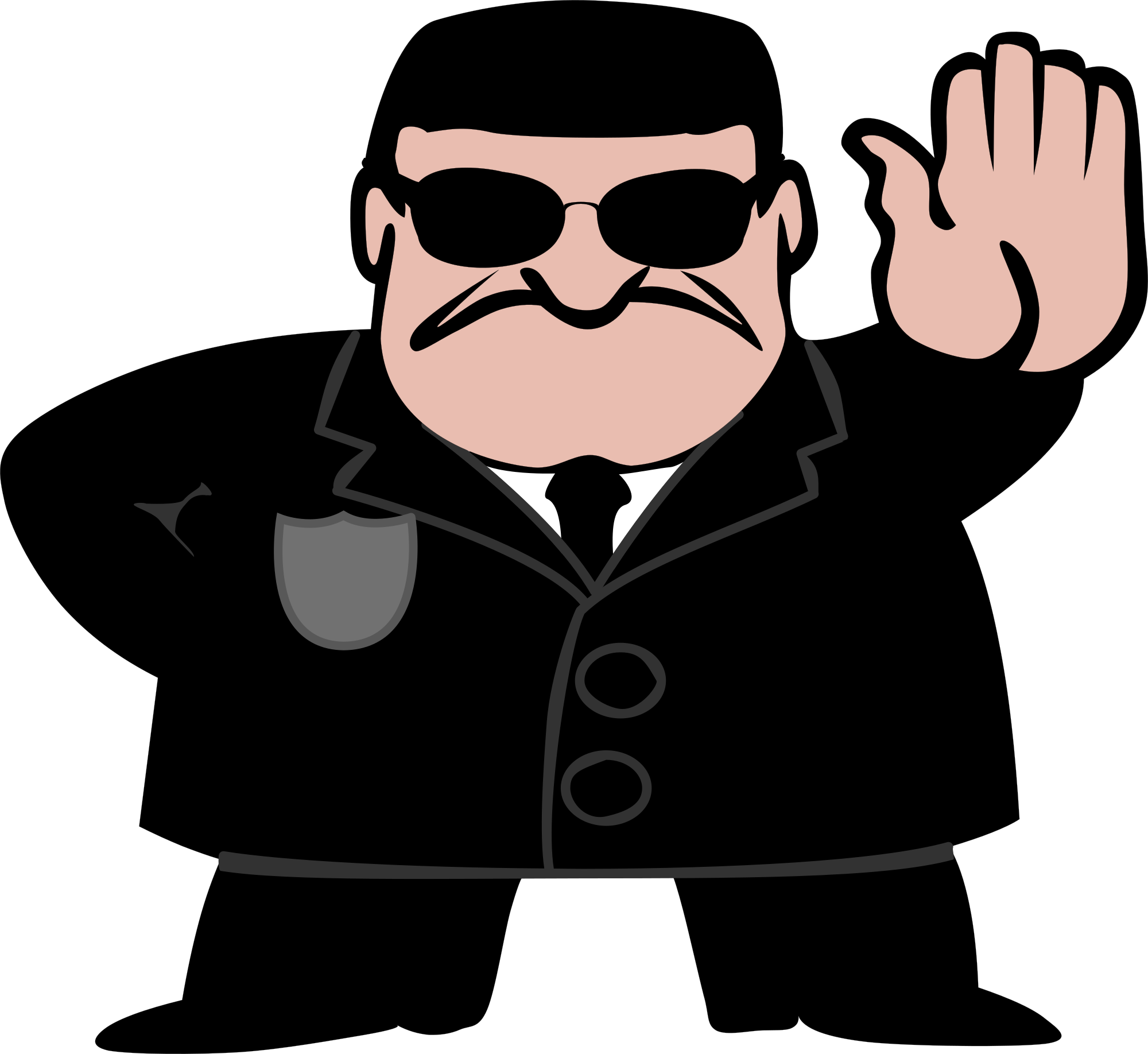 Police Officer Clipart Free Clipart Image - Agent Clipart (2000x1836)