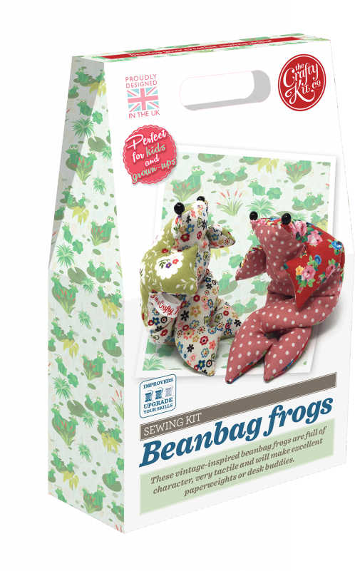 Beanbag Frog Sewing Kit - Crafty Kit Company Sew Your Own Bean Bag Frogs Kit (800x800)