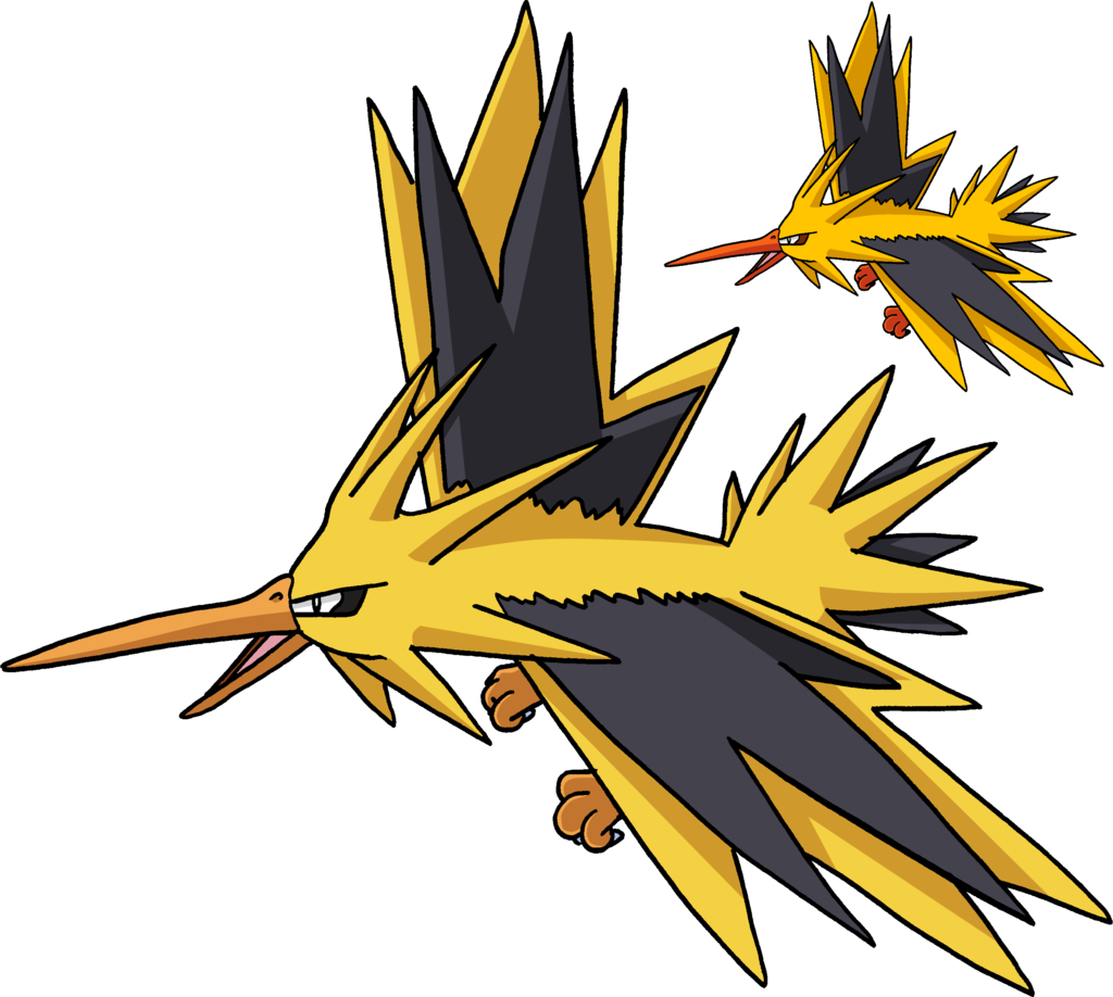 Shiny Articuno Zapdos Moltres - Zapdo Png (1024x918)