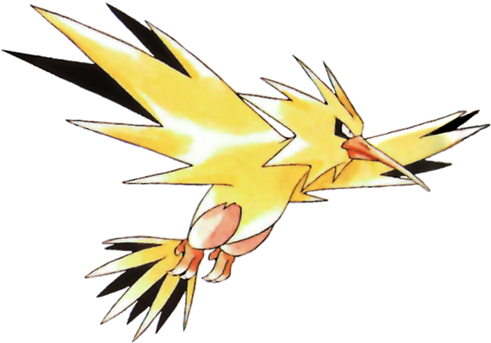 145zapdos Rb - Zapdos Pokemon Png (704x489)
