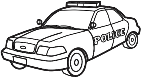 Desenhos Para Colorir De Carros Para Meninos - Police Car Colouring Pages (470x264)