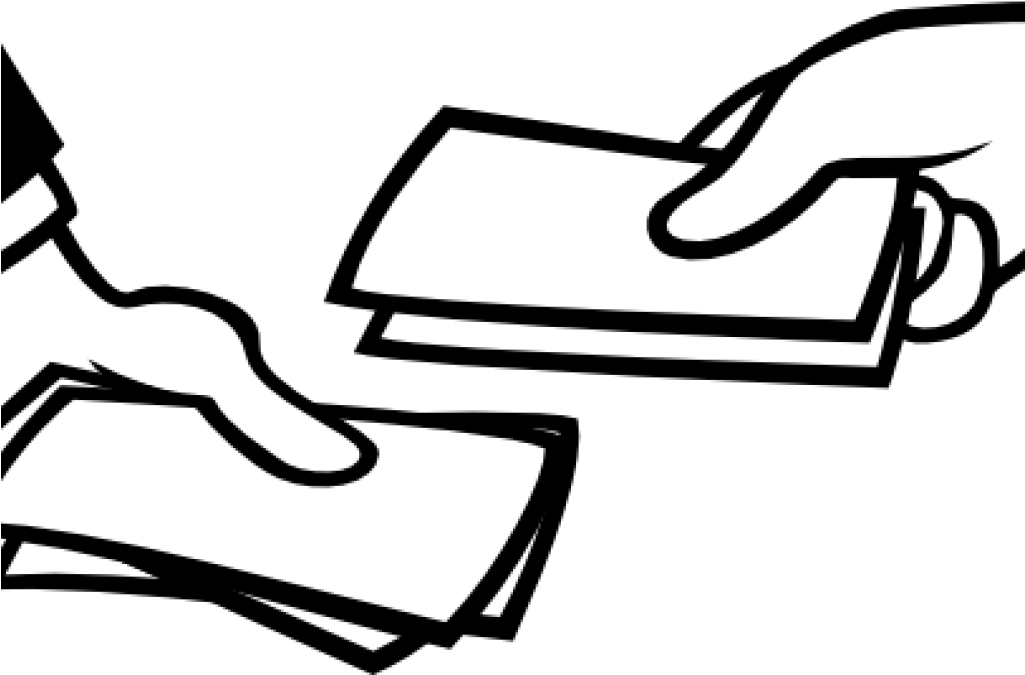 Money Clipart Black And White Exchange Of Money Clip - Zahlung Clipart (1024x1024)