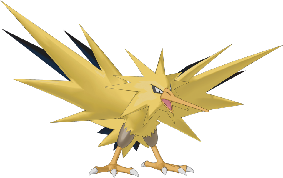 Zapdos By Blui129 - Zapdos Pokemon 3d Png (1032x774)