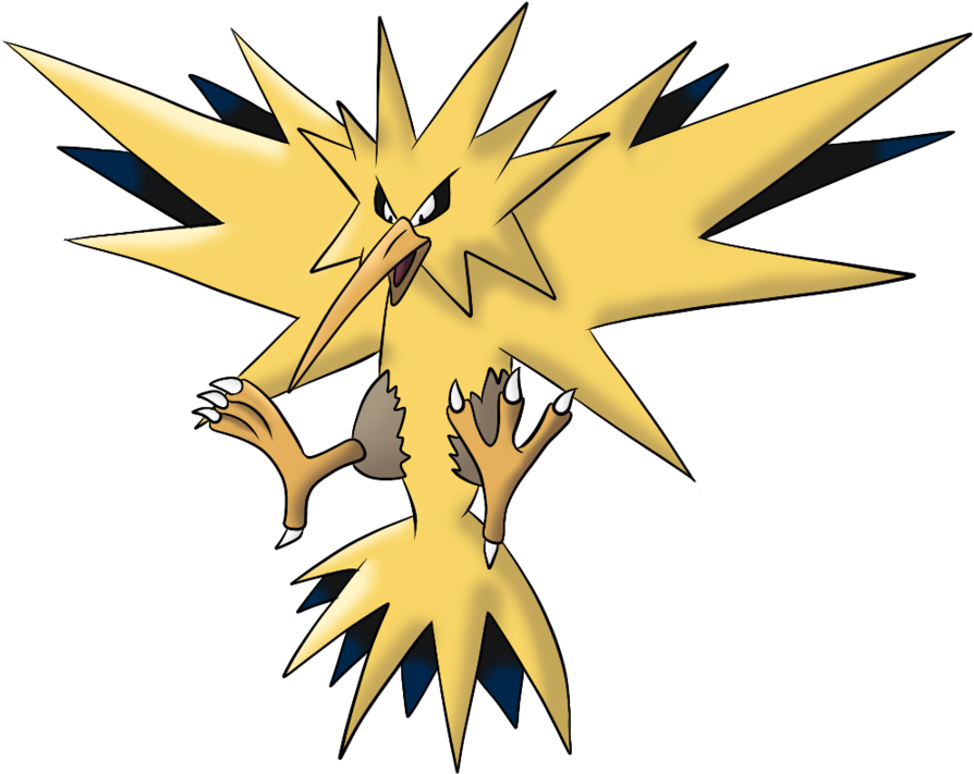 Puede Que Los Nombres De Algunos De Estos Pokémon No - Legendary Pokemon Zapdos (900x717)