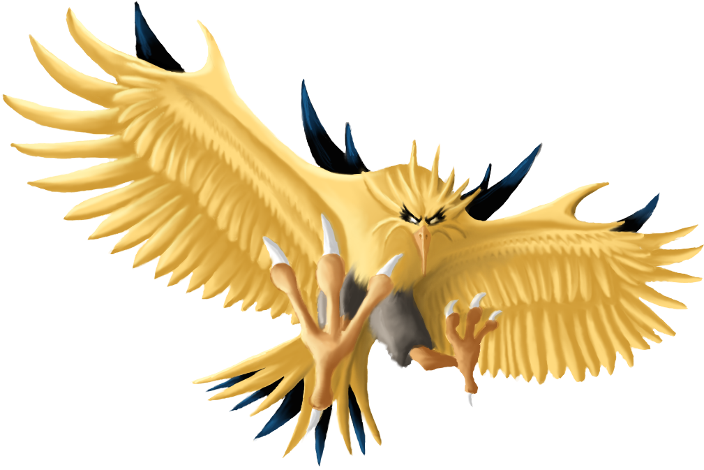 Zapdos By Legend13 - Legendarios Pokemon 3d Png (1024x768)