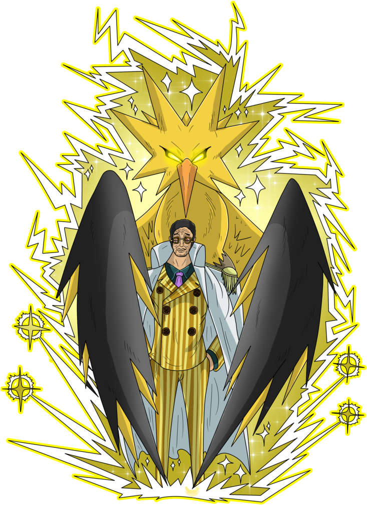 Kizaru And Zapdos By Anais Thunder Pen - Kizaru Zapdos (762x1049)