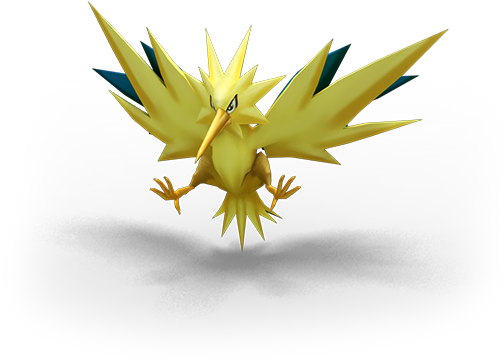 Zapdos Is An Avian Pokémon With Predominantly Yellow - Water Lily (622x574)