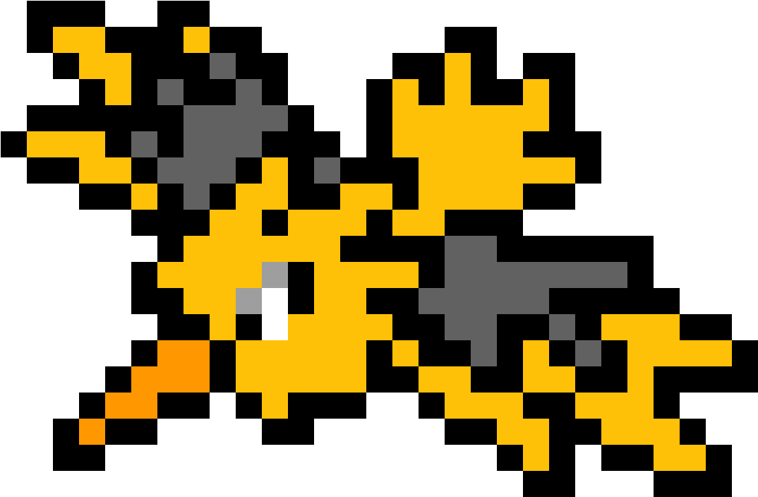 Pokemon Zapdos Pixel Art - Pixel Art Zapdos (1184x1184)