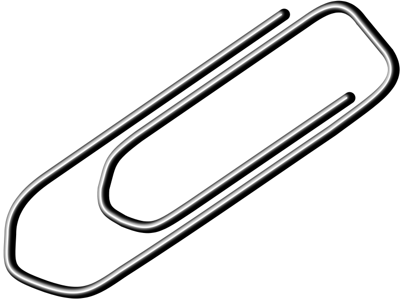 Paper Clip Svg Vector File, Vector Clip Art Svg File - Clip Clipart (900x675)