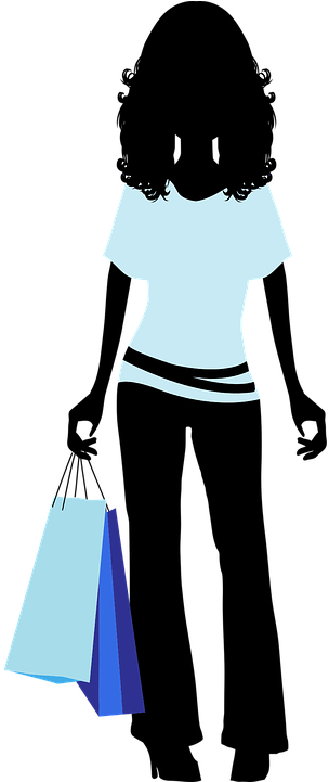Do You Have A Spending Addiction - Shopping Woman Icon Png (360x720)