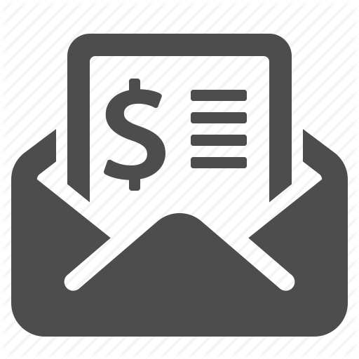 Bill, Envelope, Invoice, Letter, Mail, Money, Tax Icon - Mail Bill Icon (512x512)