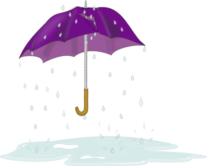 Graphics For Rain Animation Graphics - Rain And Umbrella Png (700x561)