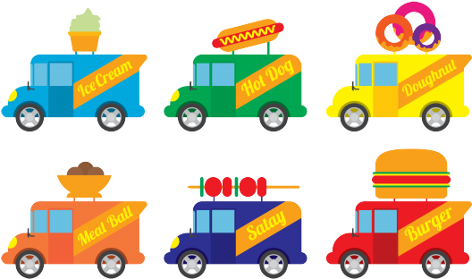 A Food Truck Nation - Food Truck Clip Art Vector Free (633x443)