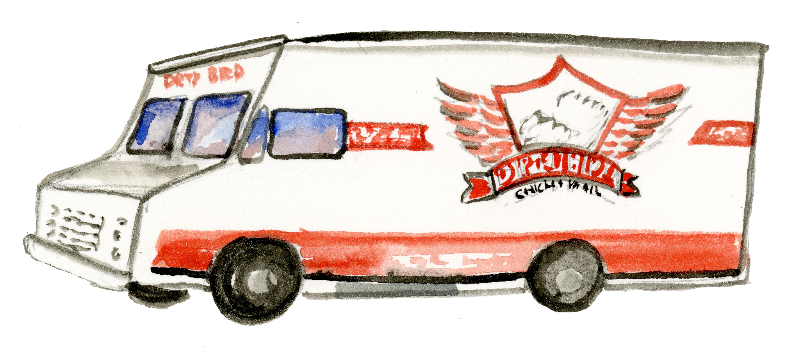 Dirty Bird Chicken And Waffles - Food Truck (2782x1207)