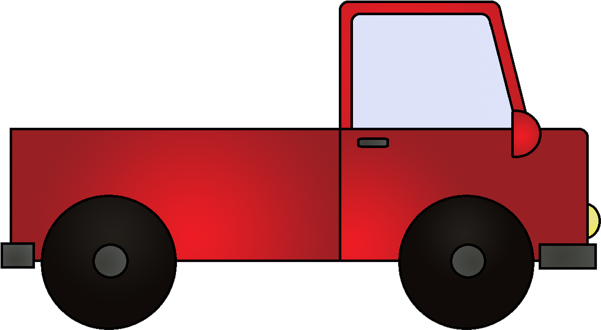 Red Truck Cliparts - Clip Art Red Truck (1270x718)