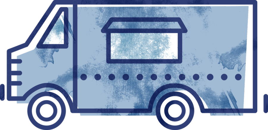 Food Trucks Bring Variety To Lunch - Food Truck Graphic Png (900x437)