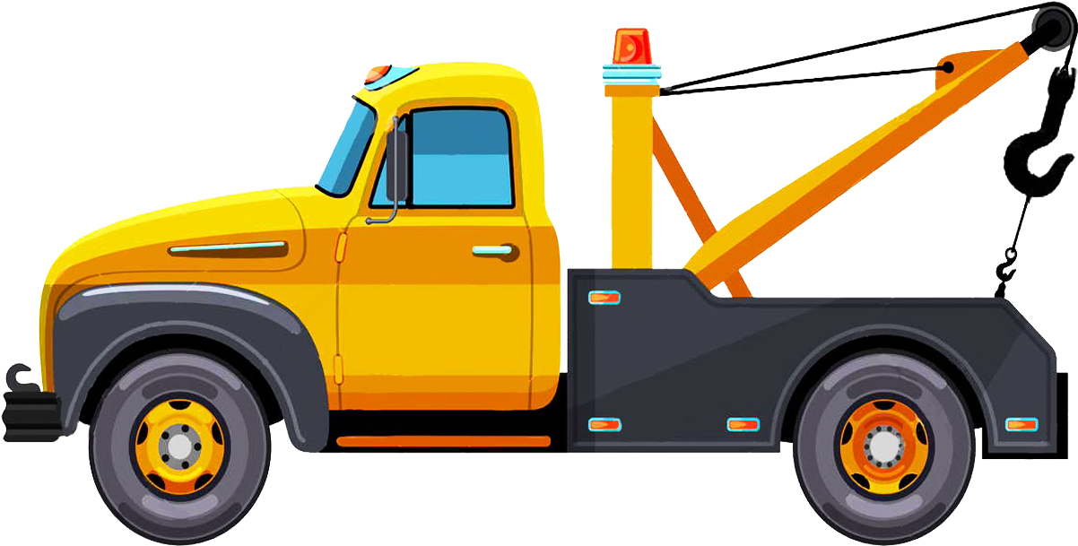 Tow Truck Png Clipart - Tow Truck Cartoon (1280x720)