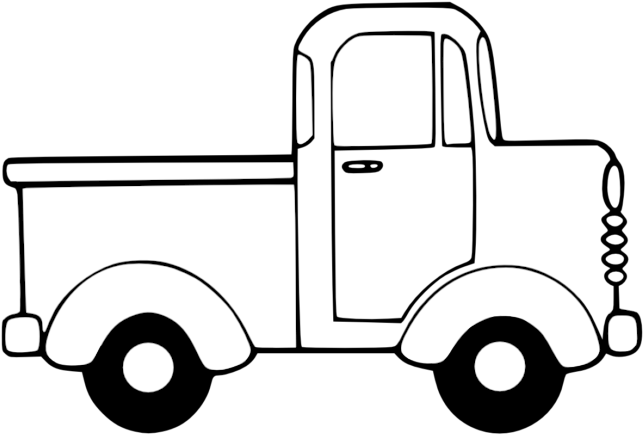 Transportation Clipart Images - Truck Clipart Black And White (724x1024)