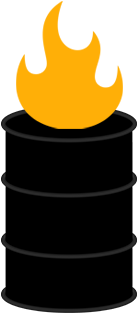 Barrel-orange - Burn Barrel Clip Art (400x322)