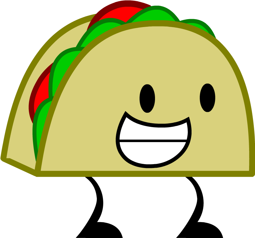 Cartoon Taco Pictures Free Download Clip Art Png - Inanimate Insanity Vector (867x886)