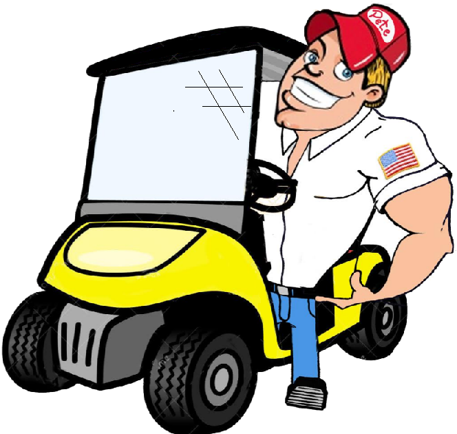 Pete's Golf Carts - Golf Cart Cartoon (700x700)
