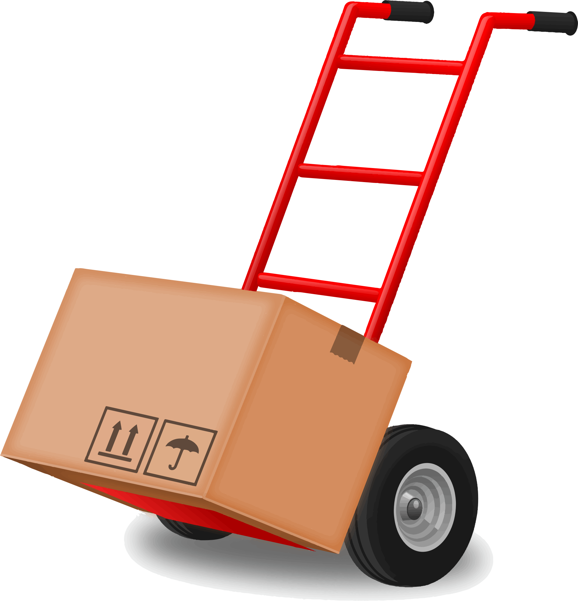 Big Image - Sack Truck Clip Art (1898x1974)