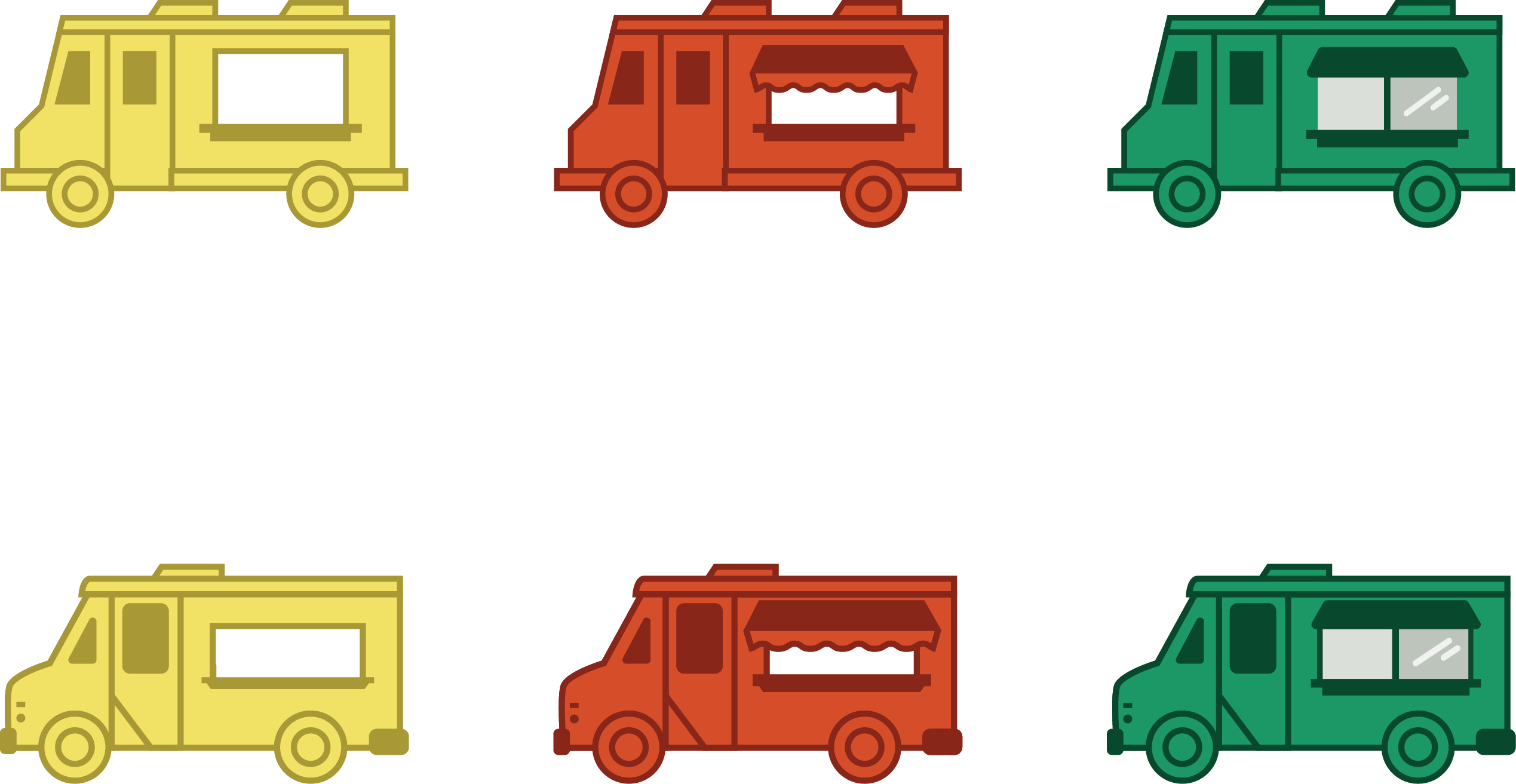 Truck Car Euclidean Vector - Camion De Comida Png (2538x1313)