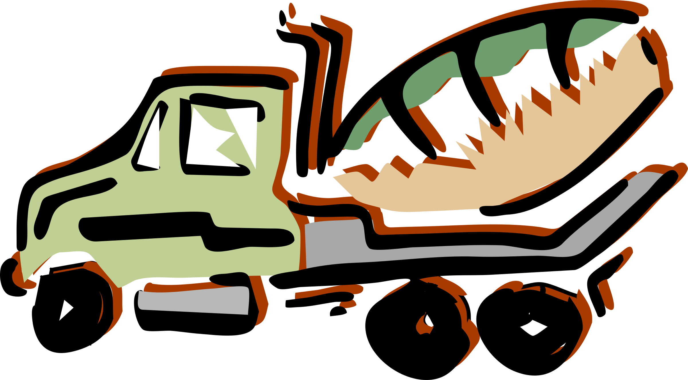 Big Image - Cement Truck Wall Clock (2400x1325)