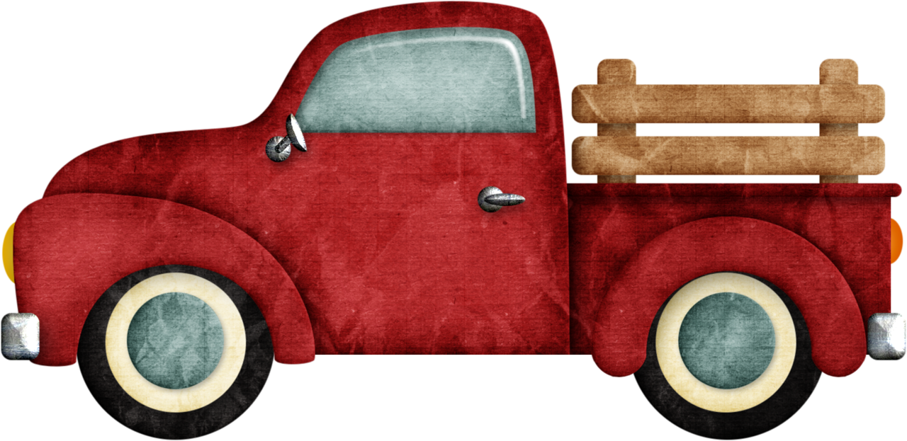 Old Truck - Old Red Truck Clipart (1280x623)